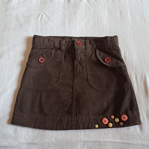 Crazy 8 girls size 6 brown corduroy skirt with modesty shorts. New - Picture 1 of 5